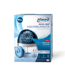 DEUMIDIFICATORE AERO 360 KIT CON 2 RICARICHE DA 450 GRAMMI - ARIASANA